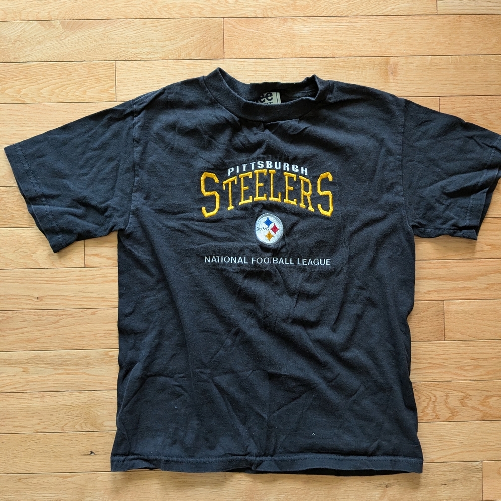 Youth Embroidered Pittsburgh Steelers Tee